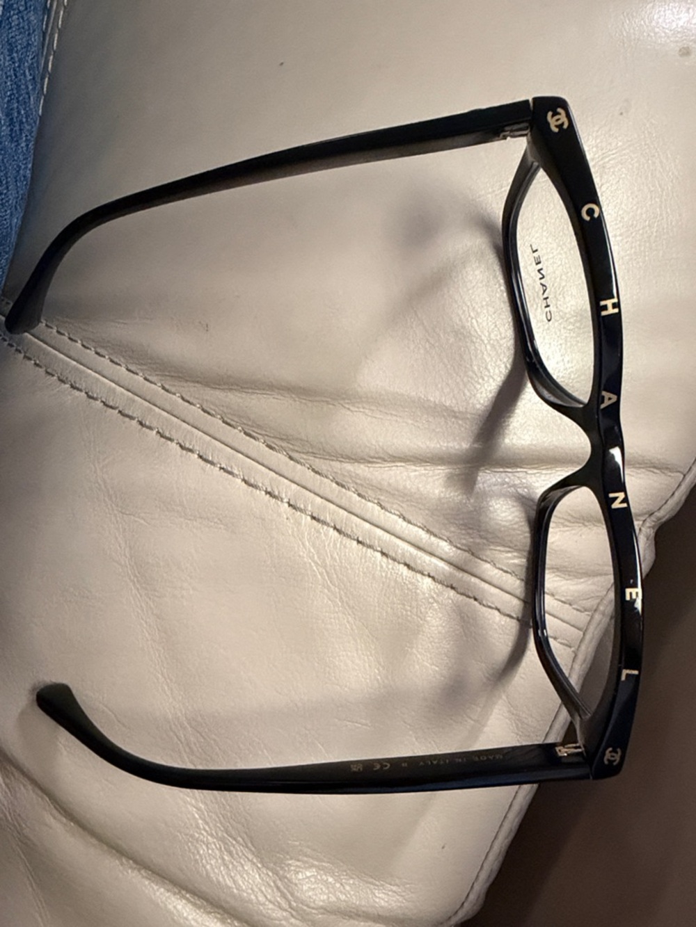 Authentic CHANEL Black Eyewear with Logo Case and Box, #3392 - Picture 8 of 9